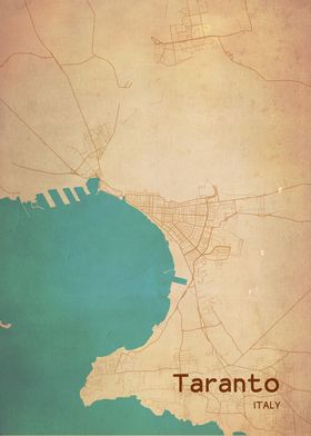 Taranto City Map Italy