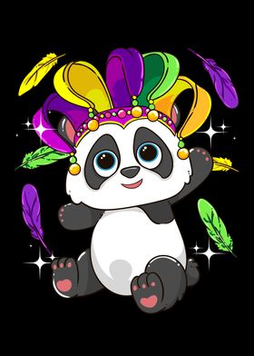 Mardi Gras Panda Lover