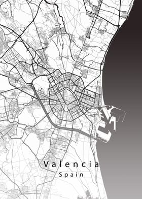 Valencia City Map