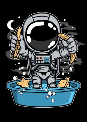 MINI ASTRONAUT BATH TUB