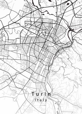 Turin City Map