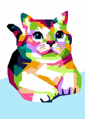 cat pop art