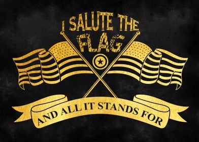 I salute the flag