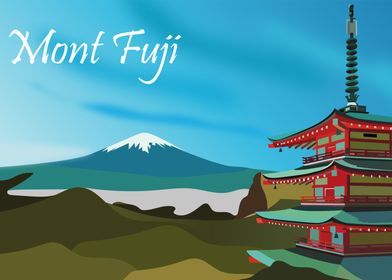 Mont Fuji Illustration