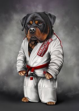 Rottweiler Martial Artist