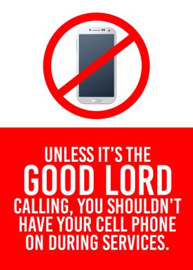 No Cell Phones print no c