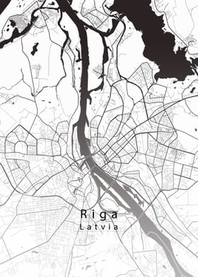 Riga City Map