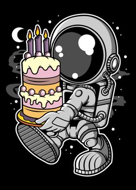 ASTRONAUT BIRTHDAY CAKE