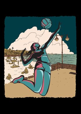 Retro Vintage Volleyball