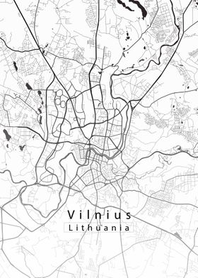 Vilnius City Map