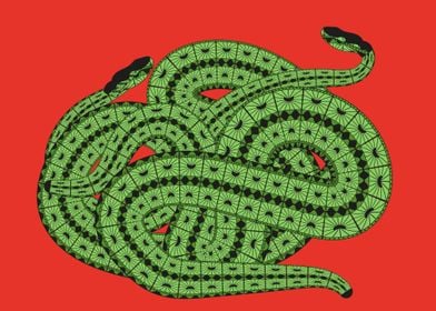 Slithering Green Snakes