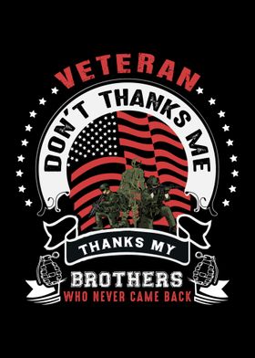 Veteran do not thanks me 