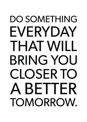 Do Something For Tomorrow