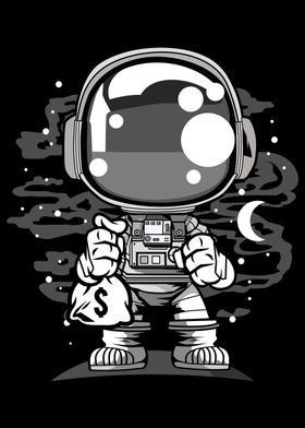 ASTRONAUT MAKING MONEY