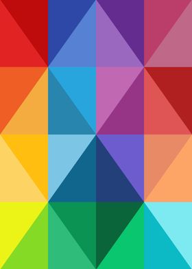 Polygons colorful pattern