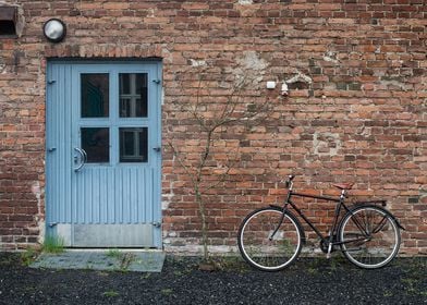 Bike and Blue Door