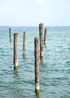 Lake Garda with bars