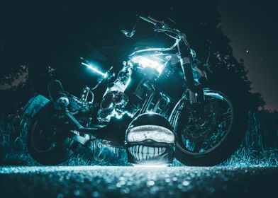 Neon Motorcycle