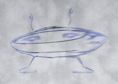 Abstract Alien UFO