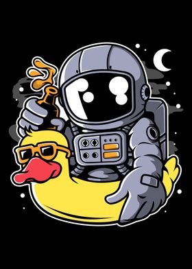 ASTRONAUT DUCK BALLOON