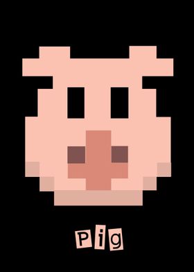 pixel pig icon