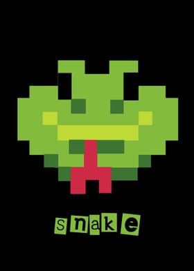 pixel snake icon