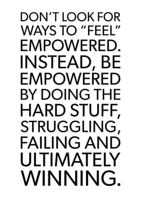 Be Empowered By Winning
