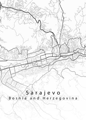 Sarajevo City Map