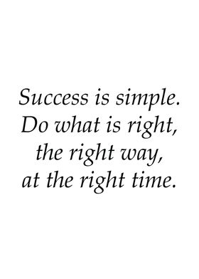 Success Is Simple