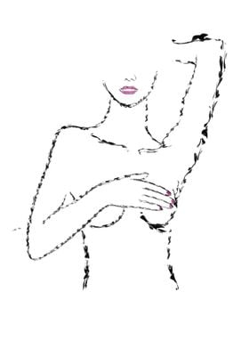 Line Art Female  Body 