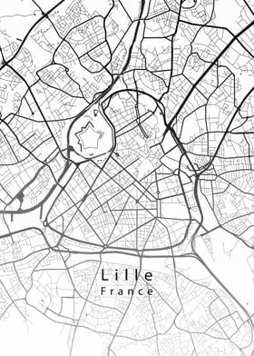 Lille City Map