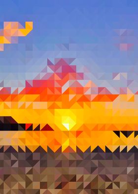 Abstract Sunset