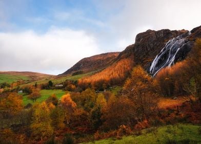 Above picturesque valley