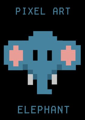 pixel elephant icon