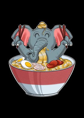 Kawaii Elephant Ramen