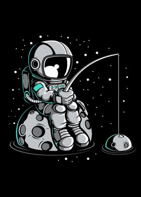 ASTRONAUT FISHING MAN