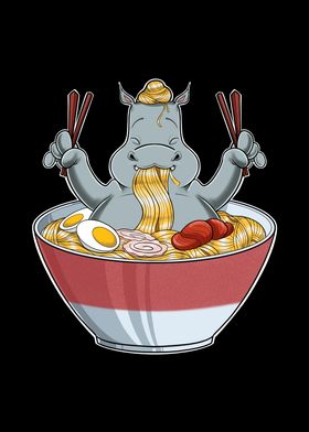 Kawaii Hippo Japan Ramen