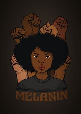 Melanin Girl Black Queen