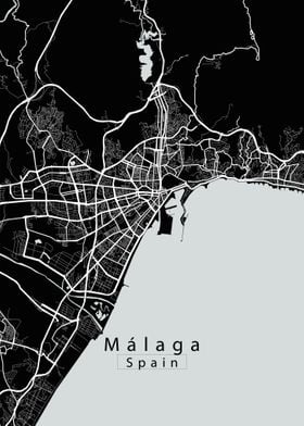 Malaga City Map