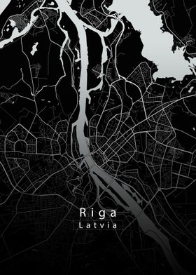 Riga City Map