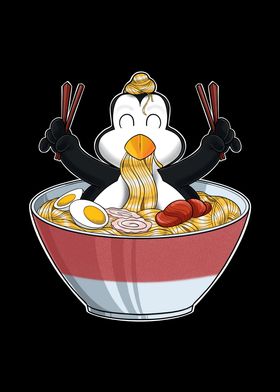 Kawaii Penguin Japan Ramen