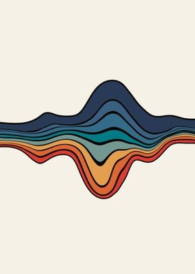 Abstract Colorful Waves