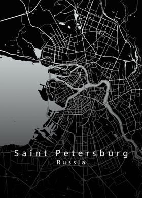 Saint Petersburg City Map