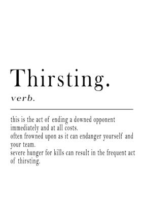 Thirsting Definition