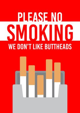 No Smoking Wall Sign Decor