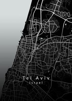 Tel Aviv City Map