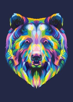 Bear colorful