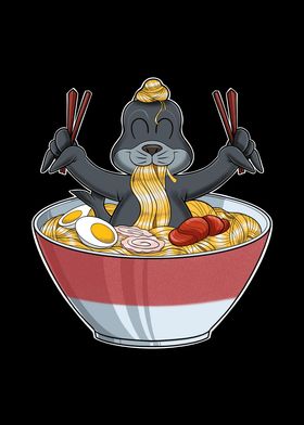 Kawaii Seal Japanese Ramen