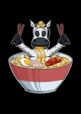 Kawaii Zebra Japan Ramen