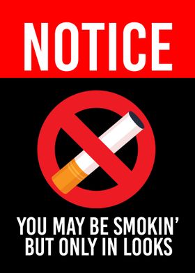 No Smoking Wall Sign Decor